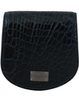 Dolce & Gabbana Exquisite Dark Blue Coin Case Wallet