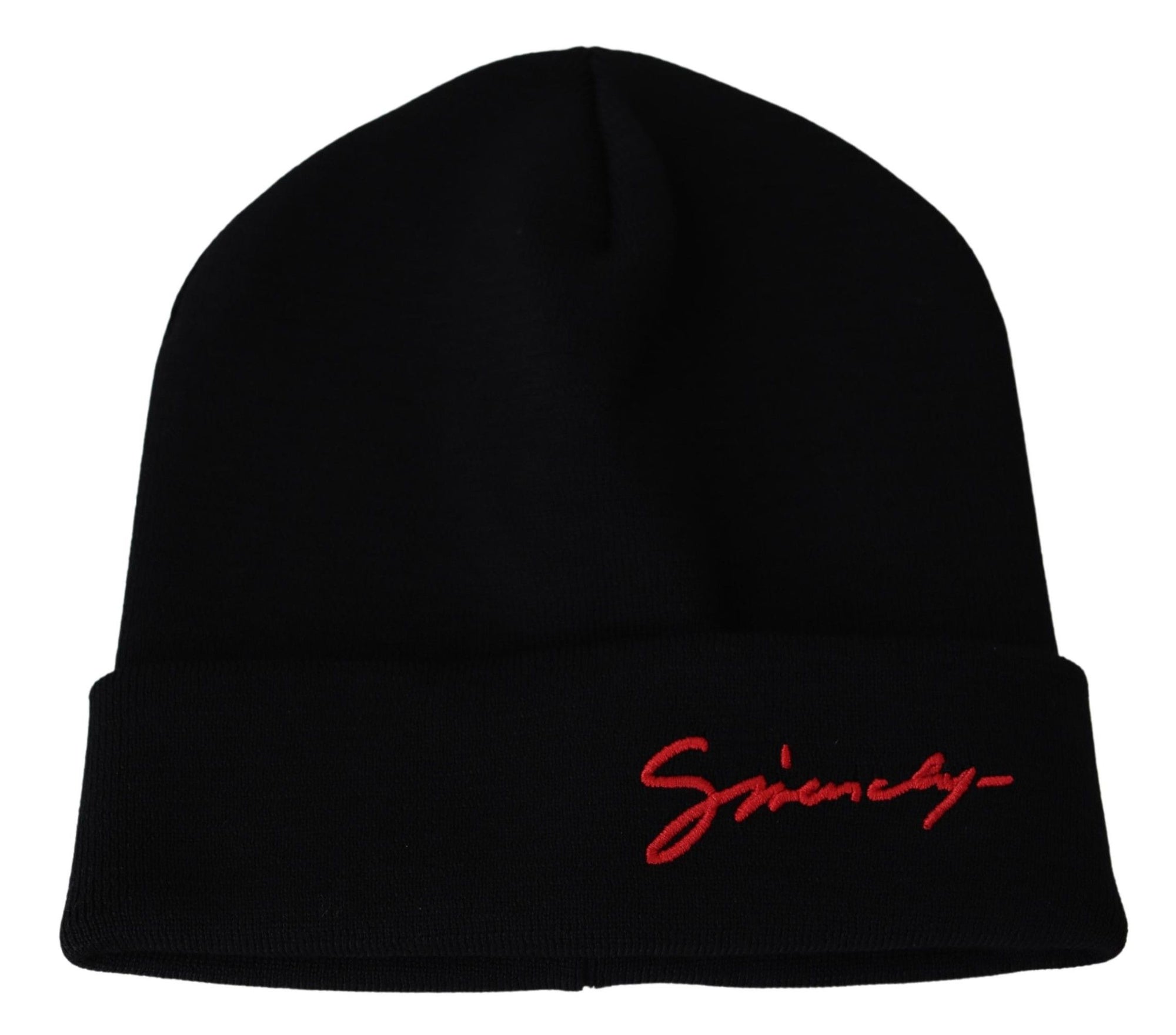 givenchy-black-wool-beanie-front-view