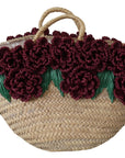 Dolce & Gabbana Chic Floral Straw Tote Elegance