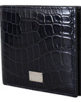 Dolce & Gabbana Elegant Exotic Leather Bifold Wallet