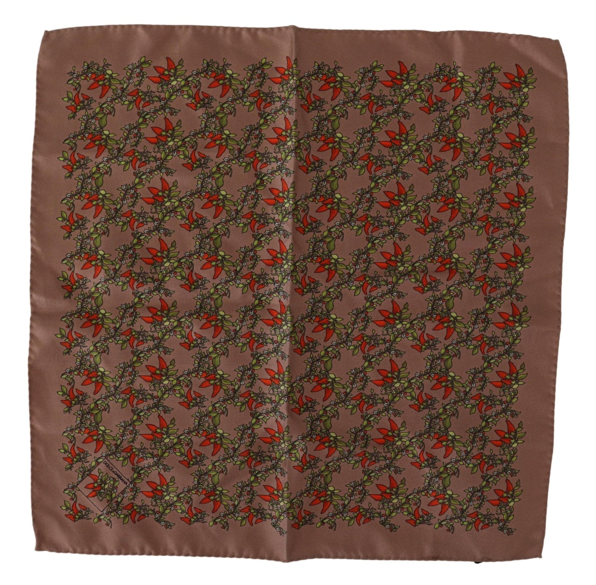 dolce-gabbana-brown-silk-pocket-square-front