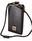 Dolce & Gabbana Elegant Black Leather Strapped Wallet