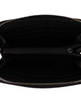 Gucci Elegant Black Leather Zip-Around Wallet