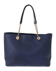 Kate Spade Elegant Ostrich Leather Handbag in Blue