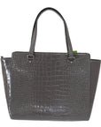 Kate Spade Chic Elissa Gray Leather Handbag