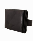 Dolce & Gabbana Elegant Black Leather Multi-Kit Trifold Wallet