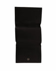 Dolce & Gabbana Elegant Black Leather Multi-Kit Trifold Wallet