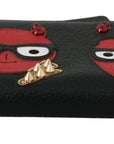 Dolce & Gabbana Chic Black and Red Leather Continental Wallet