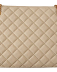 Versace Elegant Quilted Nappa Leather Tote