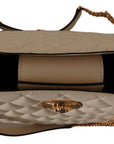 Versace Elegant Quilted Nappa Leather Tote