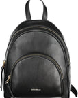 Coccinelle Elegant Black Leather Backpack