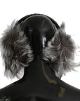 Dolce & Gabbana Elegant Fur and Crystal Ear Muffs