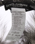 Dolce & Gabbana Elegant Fur and Crystal Ear Muffs