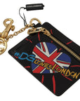 Dolce & Gabbana Elegant Leather Coin Wallet With Keyring