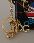 Dolce & Gabbana Elegant Leather Coin Wallet With Keyring