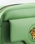 Versace Elegant Mint Green Leather Camera Case Bag