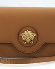 Versace Elegant Calf Leather Shoulder Bag in Brown