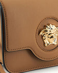 Versace Elegant Calf Leather Shoulder Bag in Brown