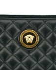 Versace Elegant Quilted Nappa Leather Tote Bag