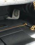 Versace Elegant Quilted Nappa Leather Tote Bag