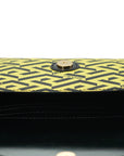 Versace Radiant Yellow Canvas-Leather Pouch Shoulder Bag