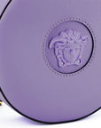 Versace Elegant Purple Round Shoulder Bag