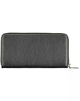 Coccinelle Elegant Black Leather Wallet with Multiple Compartments