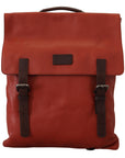 Dolce & Gabbana Elegant Calfskin Leather Backpack in Orange