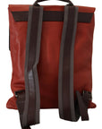 Dolce & Gabbana Elegant Calfskin Leather Backpack in Orange