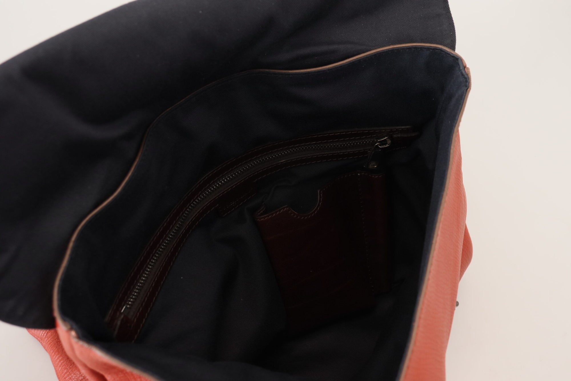 Dolce &amp; Gabbana Elegant Calfskin Leather Backpack in Orange