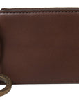 Dolce & Gabbana Elegant Brown Leather Coin Purse Wallet