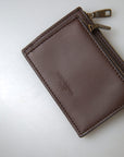 Dolce & Gabbana Elegant Brown Leather Coin Purse Wallet