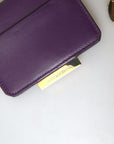 Dolce & Gabbana Purple Leather French Flap Wallet