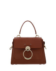 Chloé Elegant Sepia Brown Calfskin Shoulder Handbag