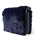 Dolce & Gabbana - Exquisite Blue Mink Fur Shoulder Bag