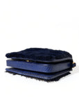 Dolce & Gabbana - Exquisite Blue Mink Fur Shoulder Bag