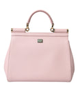 Dolce & Gabbana - Pink Leather Sicily Shoulder Bag