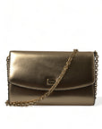 Dolce & Gabbana - Metallic Gold Leather Crossbody Purse