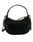 Versace Elegant Half Moon Leather Shoulder Bag