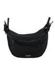 Versace Elegant Black Mini Hobo Shoulder Bag