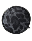 Dolce & Gabbana Chic Leopard Print Round Bottle Cage