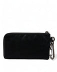 Dolce & Gabbana Chic Nylon-Leather Designer Pouch