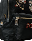 Dolce & Gabbana Elegant Embellished Black Backpack