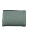 Coccinelle Elegant Green Leather Wallet with Multiple Compartments