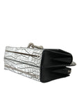 Balenciaga Metallic Silver Alligator Leather Mini Bag