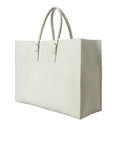 Balenciaga Chic Python Leather Tote in White & Yellow