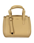 Coccinelle - Beige Leather Handbag with Adjustable Strap