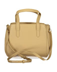 Coccinelle - Beige Leather Handbag with Adjustable Strap