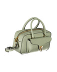 Coccinelle - Green Leather Handbag with Adjustable Strap