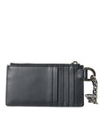 Dolce & Gabbana - Black Calfskin Leather Card Holder Wallet